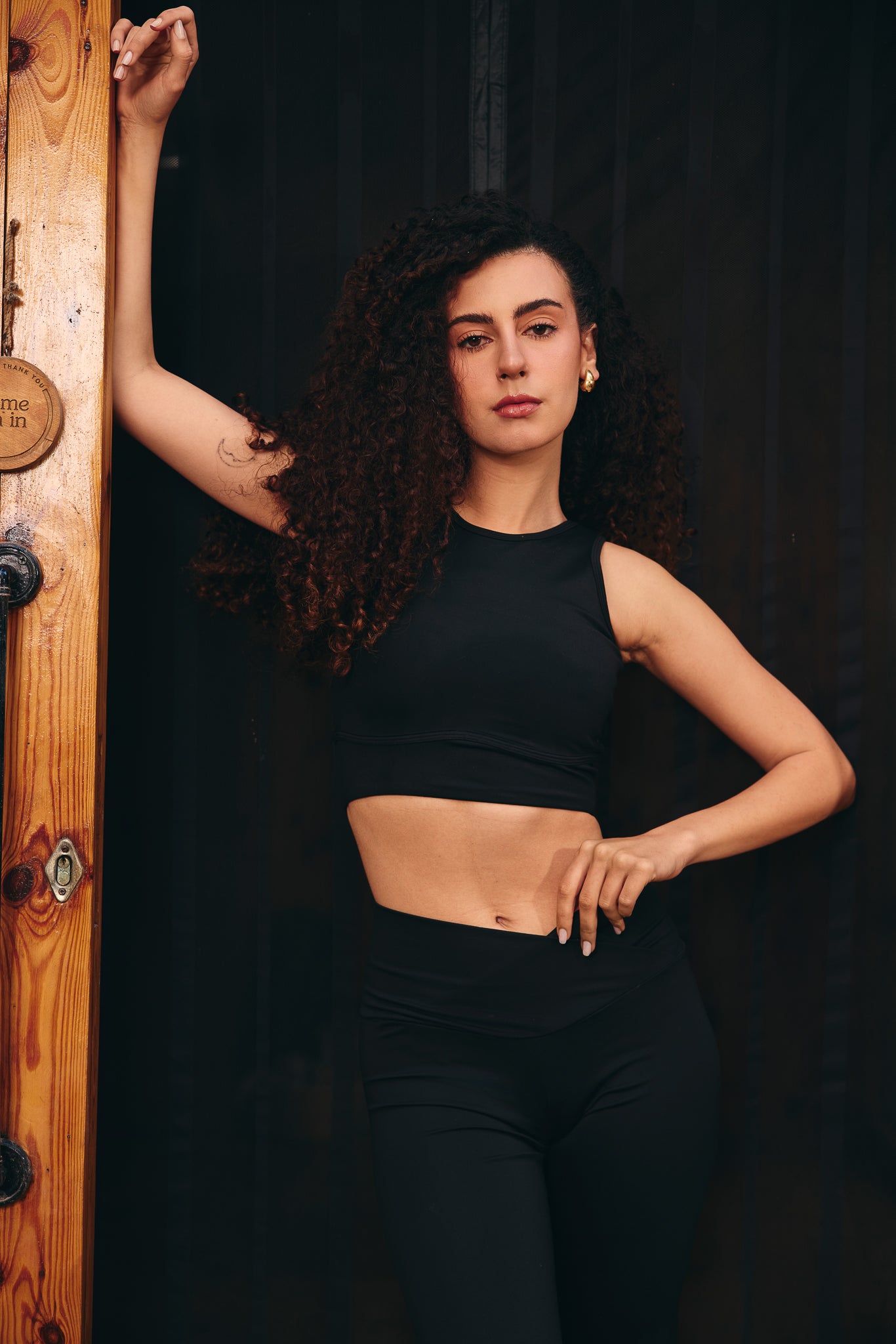 Black Sculpt Top