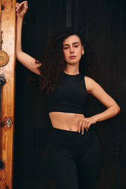 Black Sculpt Top