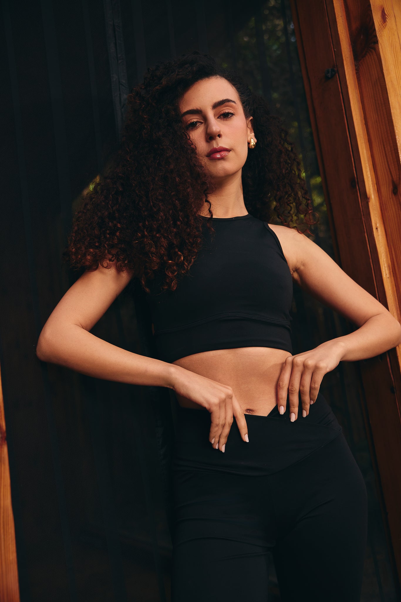 Black Sculpt Top